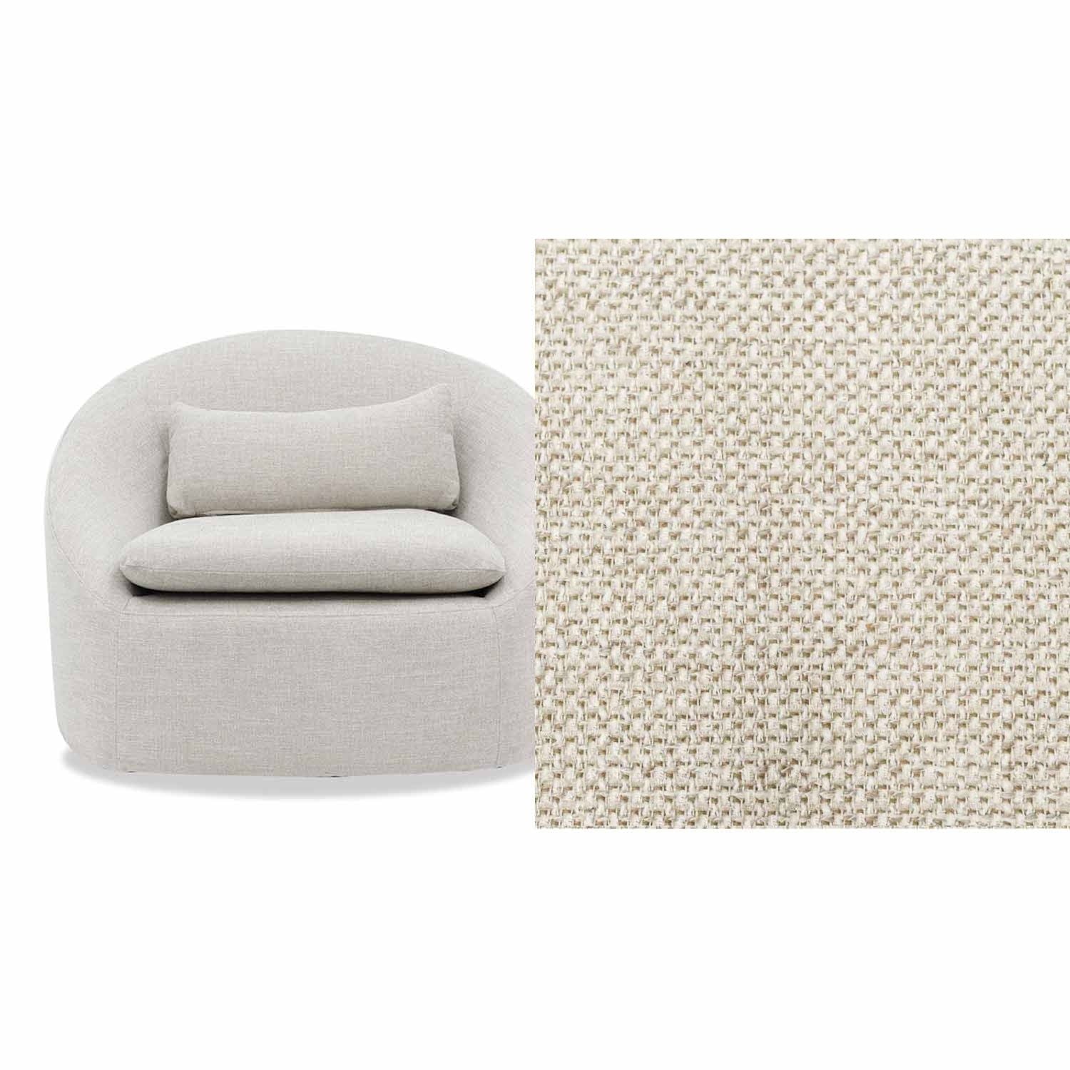 Ella Fabric Swivel Chair