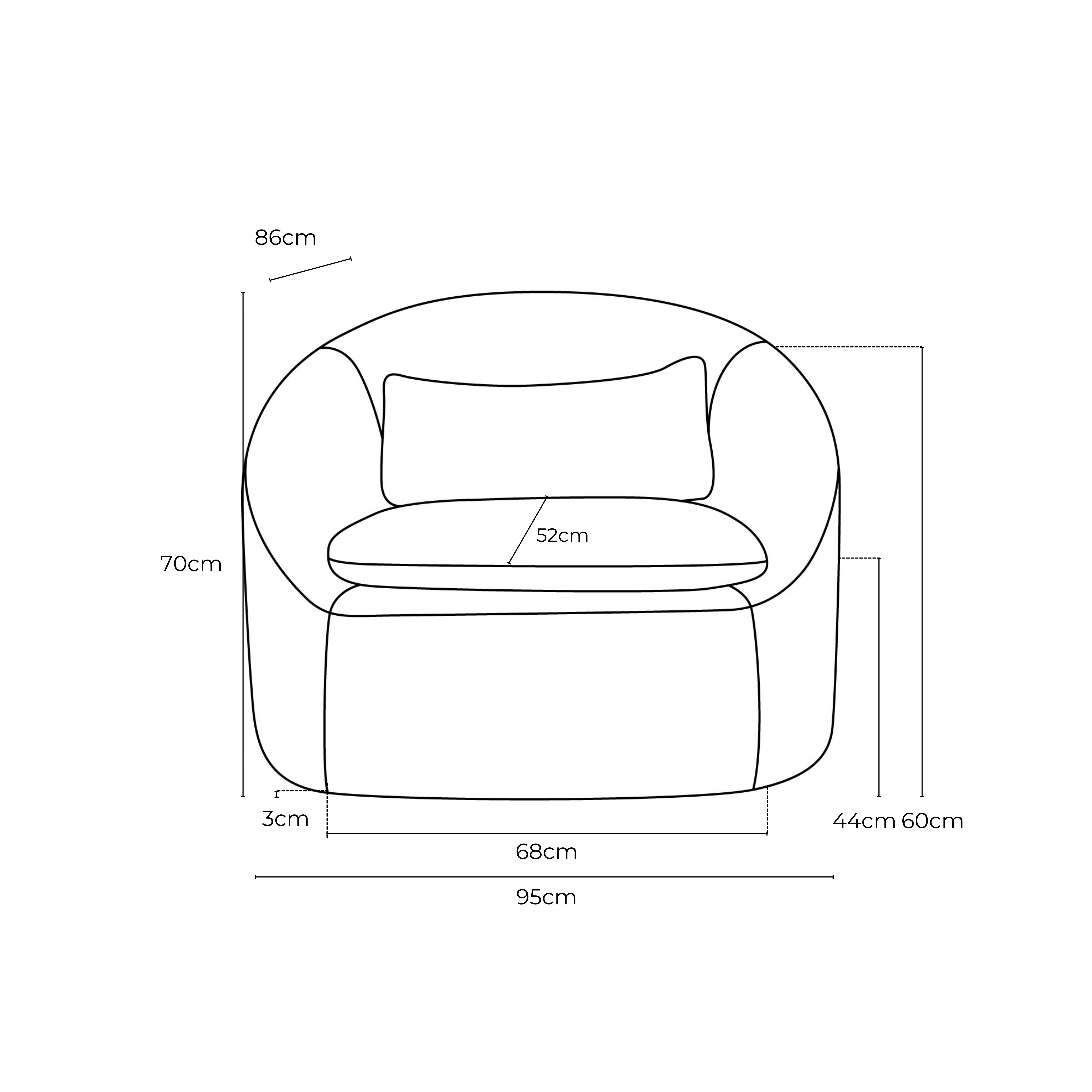 Ella Leather Swivel Chair