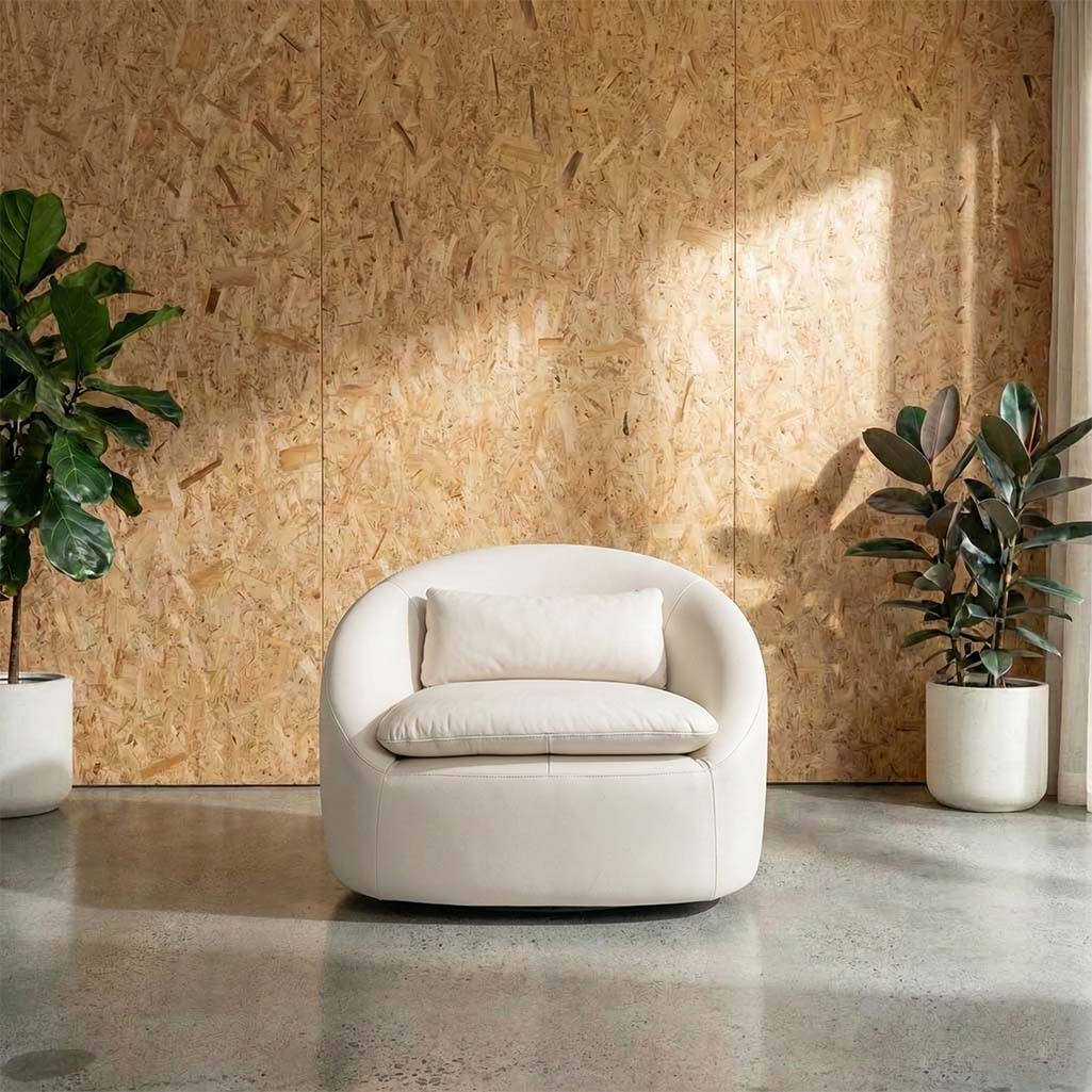 Ella Leather Swivel Chair