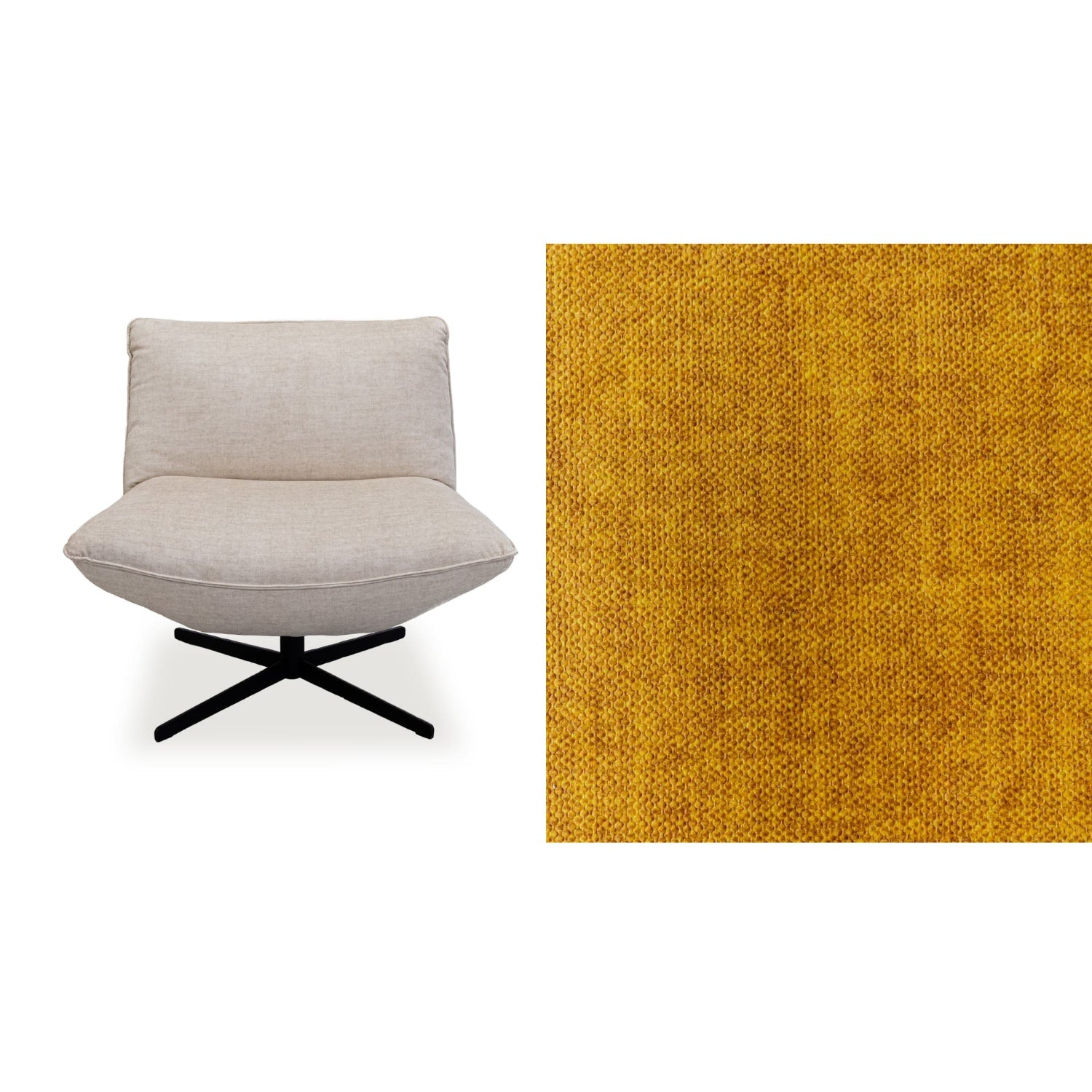 Global Vogue Velvet Swivel Chair