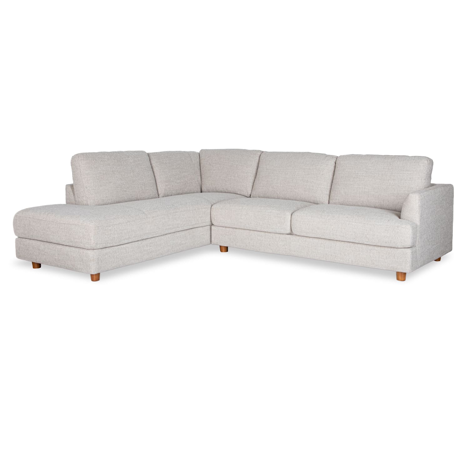 Haven Fabric Left Side Facing Chaise Lounge in Torelli Dove Online Warehouse Sale