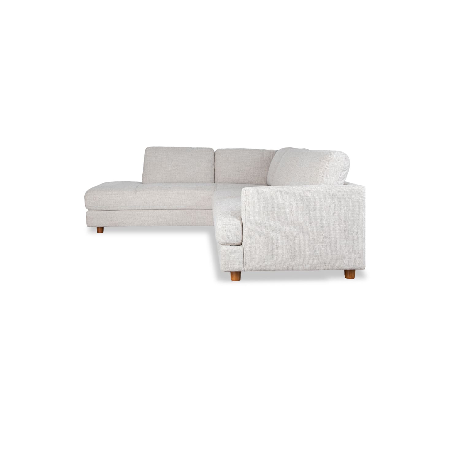 Haven Fabric Left Side Facing Chaise Lounge in Torelli Dove Online Warehouse Sale