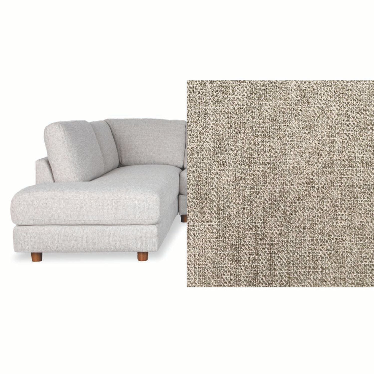Haven Fabric Left Side Facing Chaise Lounge