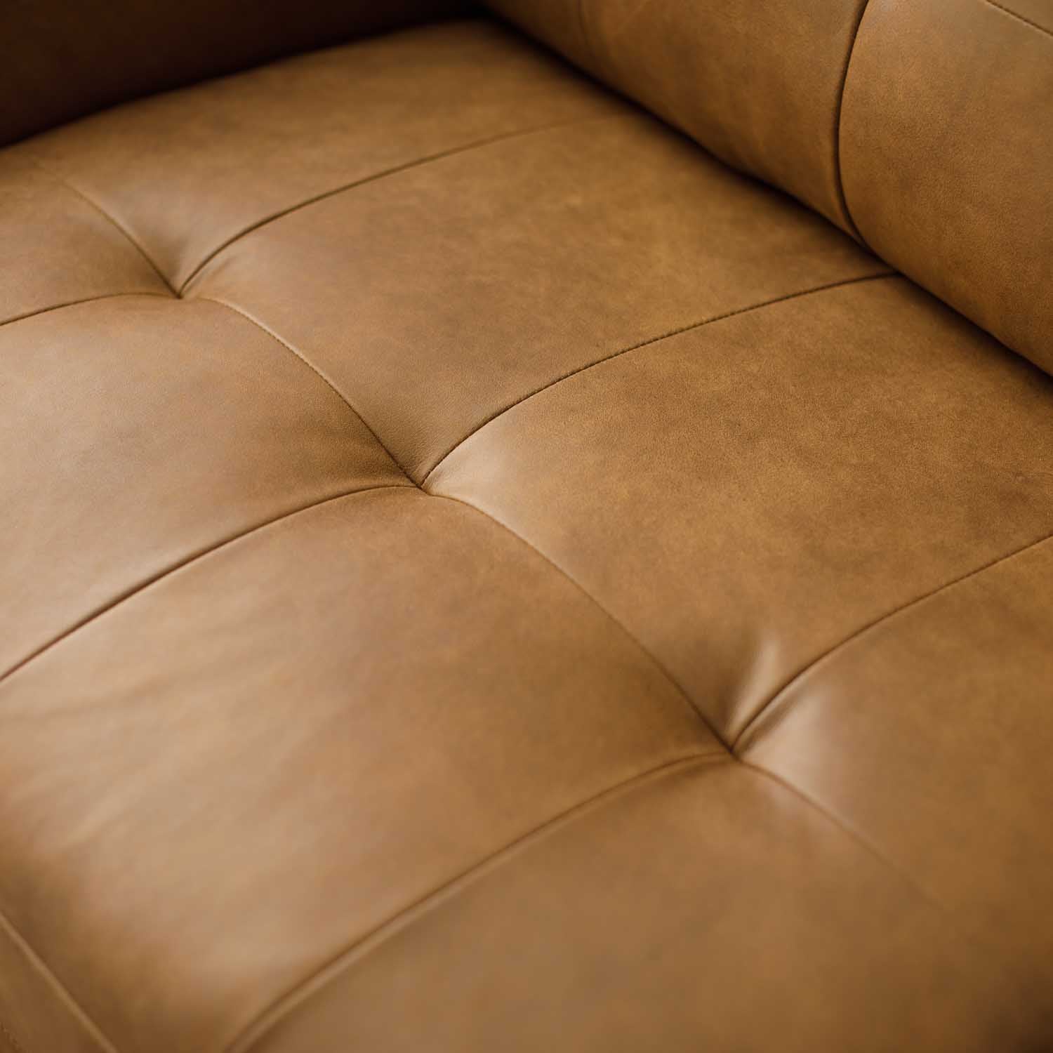 Harmony Leather Left Side Facing Chaise Lounge