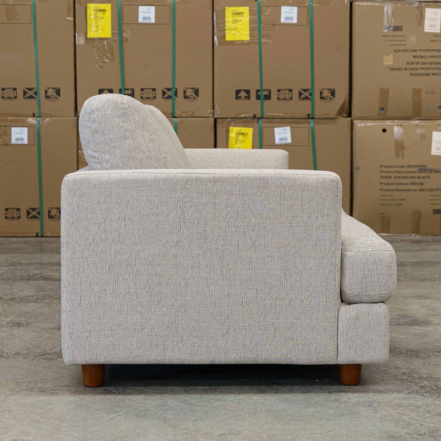 Imperfect Haven Fabric 3 Seat in Torelli Dove