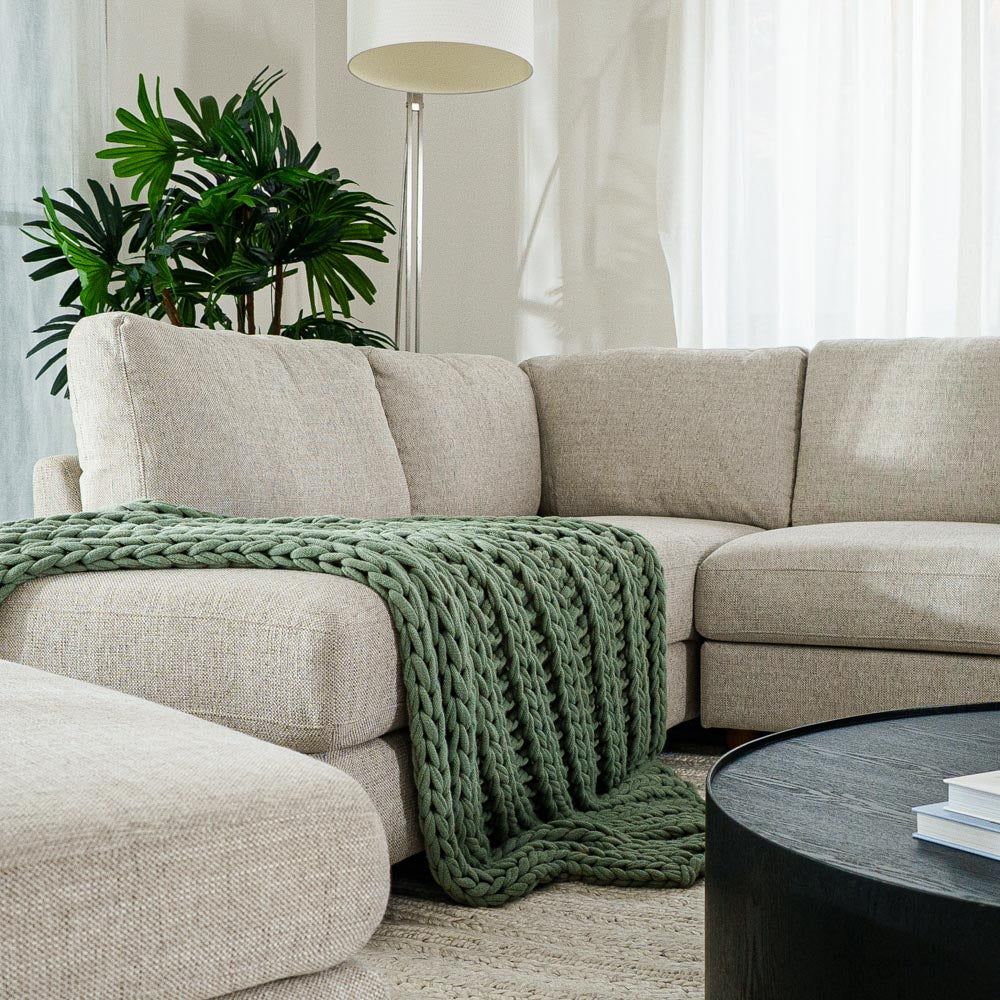 Haven Fabric Left Side Facing Chaise Lounge