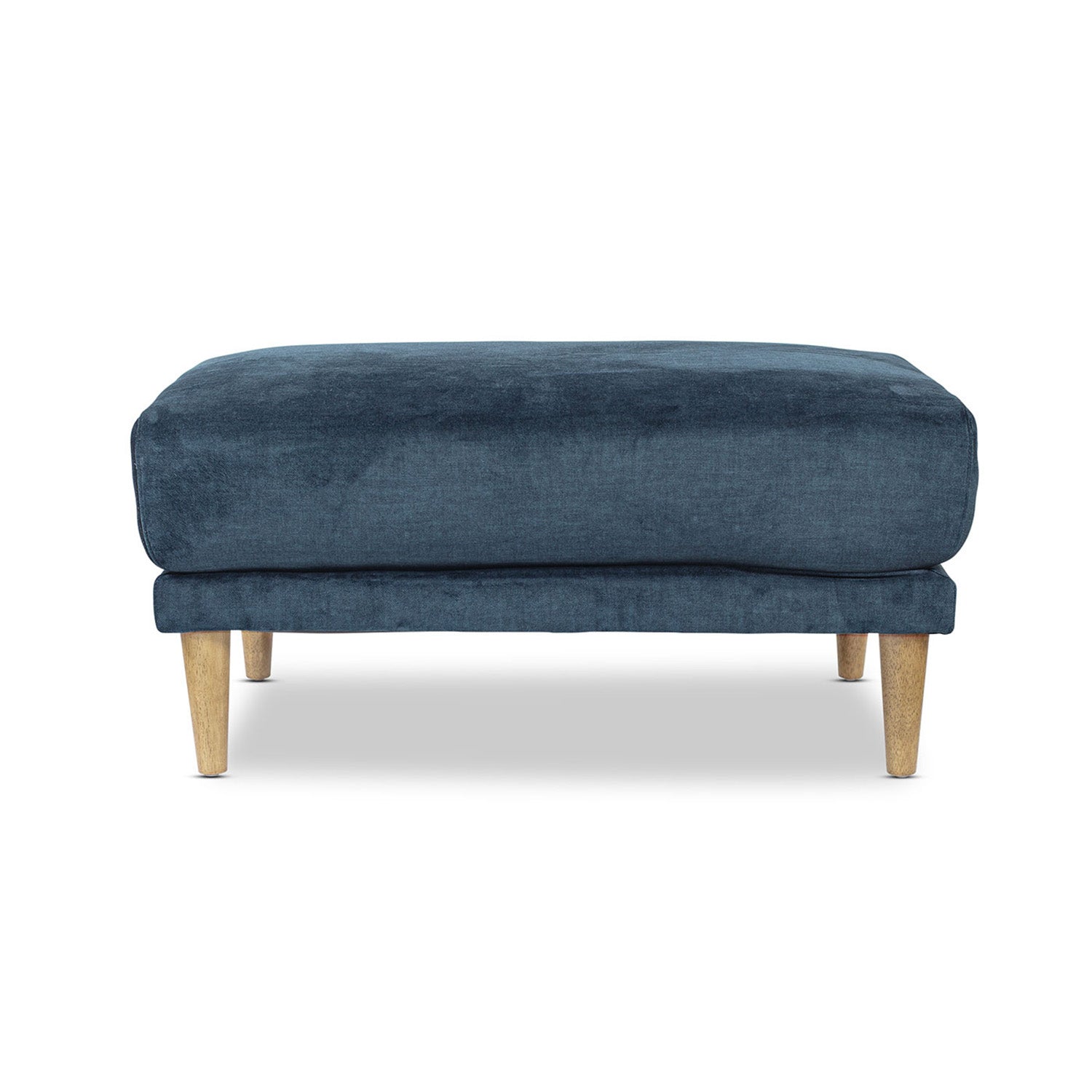 Marie Vogue Velvet Large Ottoman in Vogue Ocean Online Warehouse Sale