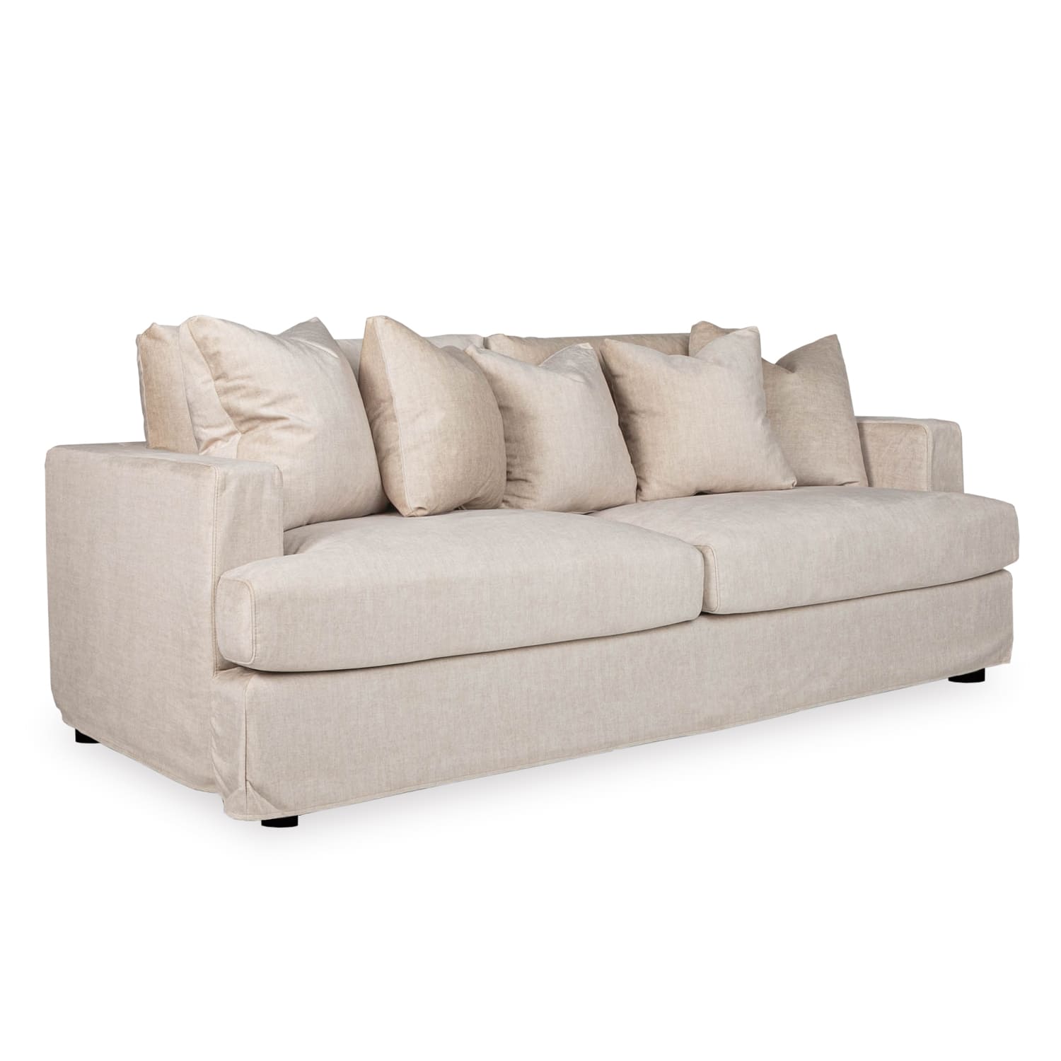 Janson Vogue Velvet 3 Seat Sofa in Vogue Cream Online Warehouse Sale