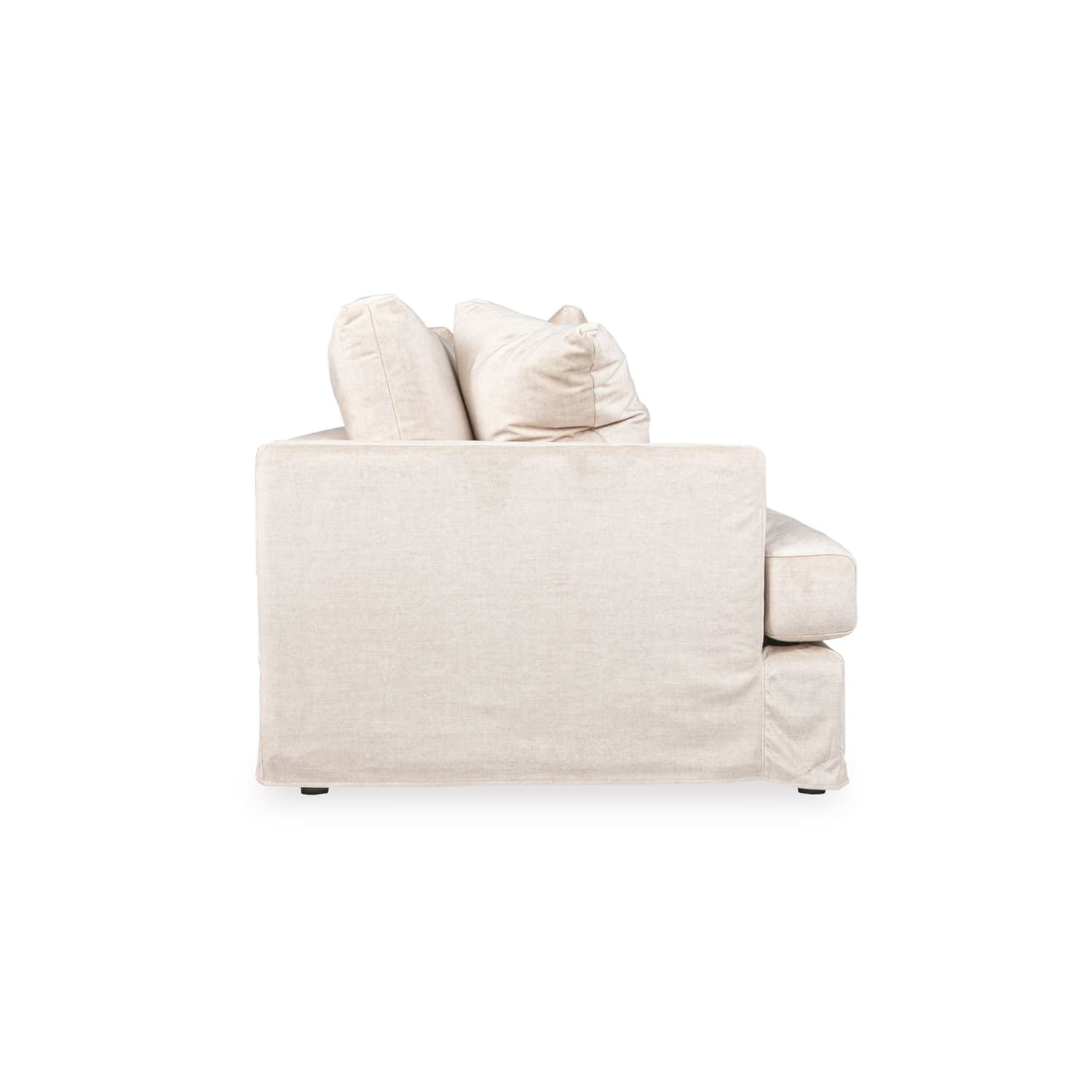 Janson Vogue Velvet 3 Seat Sofa in Vogue Cream Online Warehouse Sale