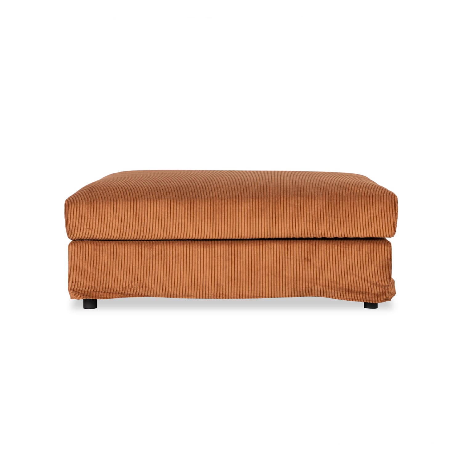Imperfect Janson Extra Large Ottoman in Encore Terracotta