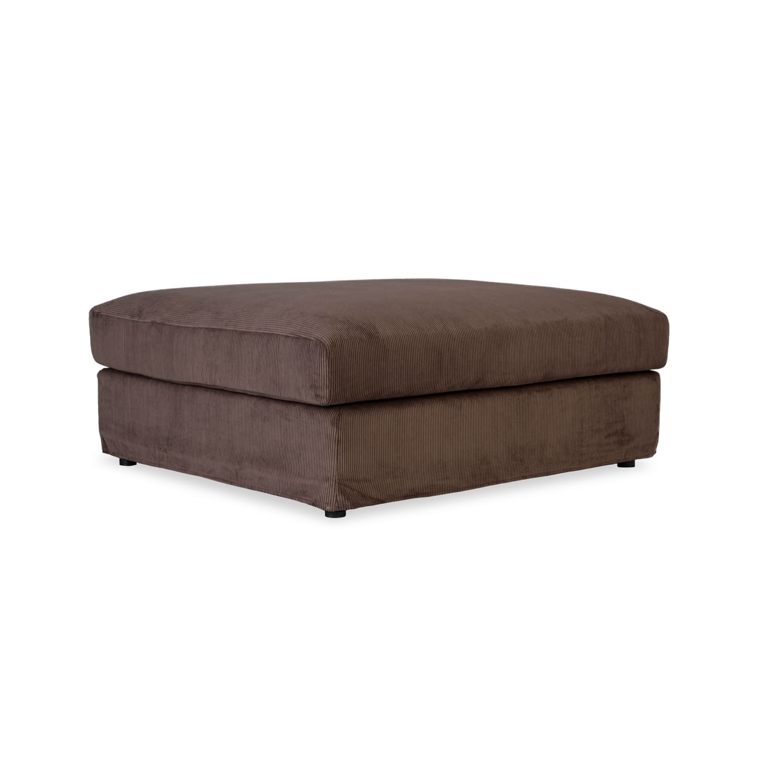 Janson Corduroy Extra Large Ottoman in Encore Taupe