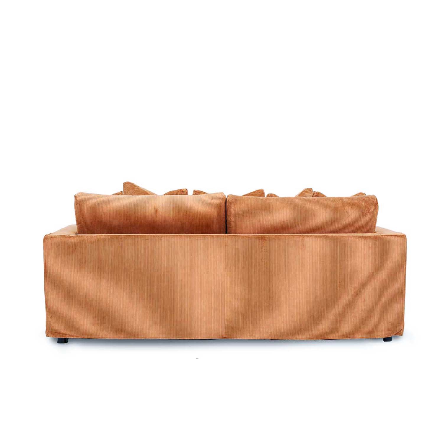 Online Warehouse Sale Janson Corduroy 3 Seat Sofa in Encore Terracotta