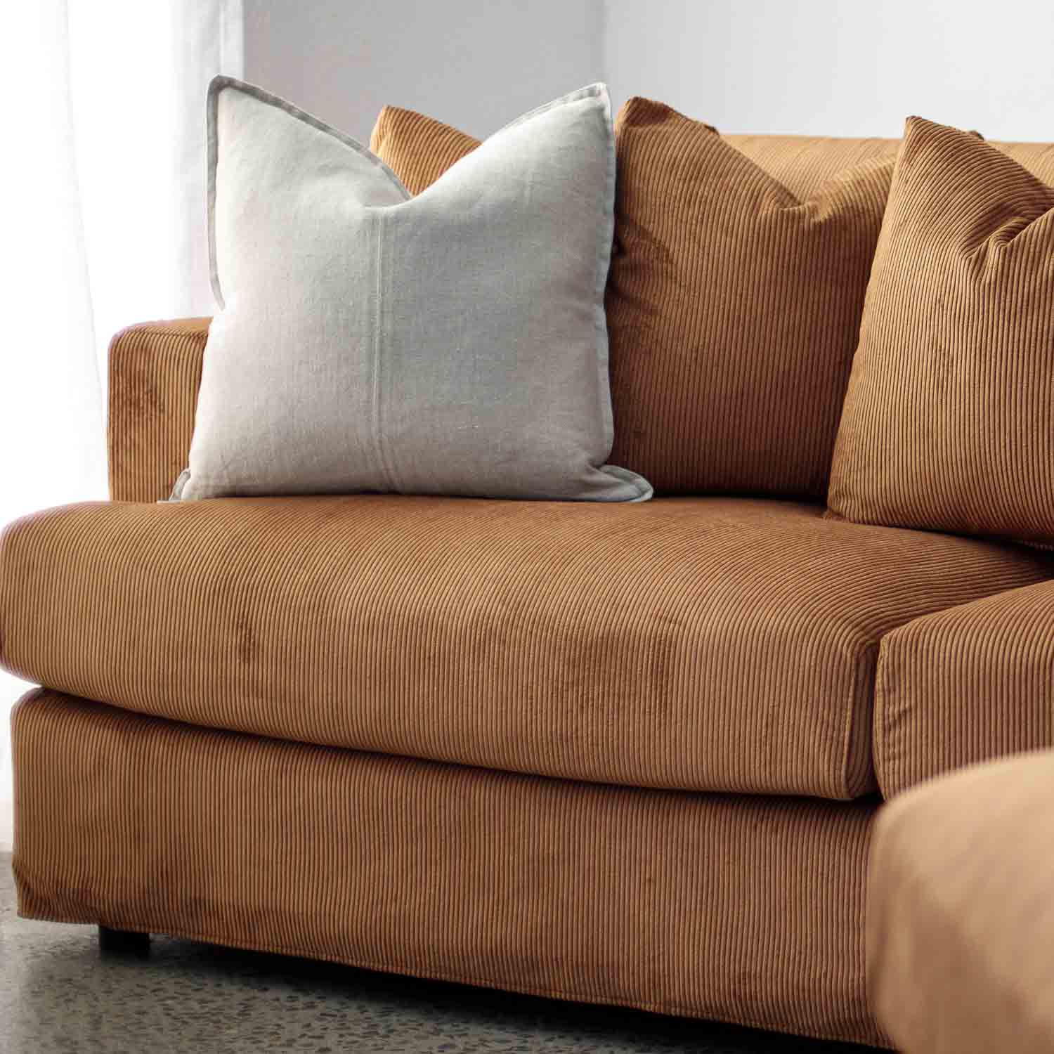 Janson Corduroy 3 Seat Sofa