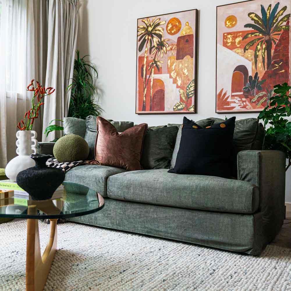 Janson Vogue Velvet 3 Seat Sofa