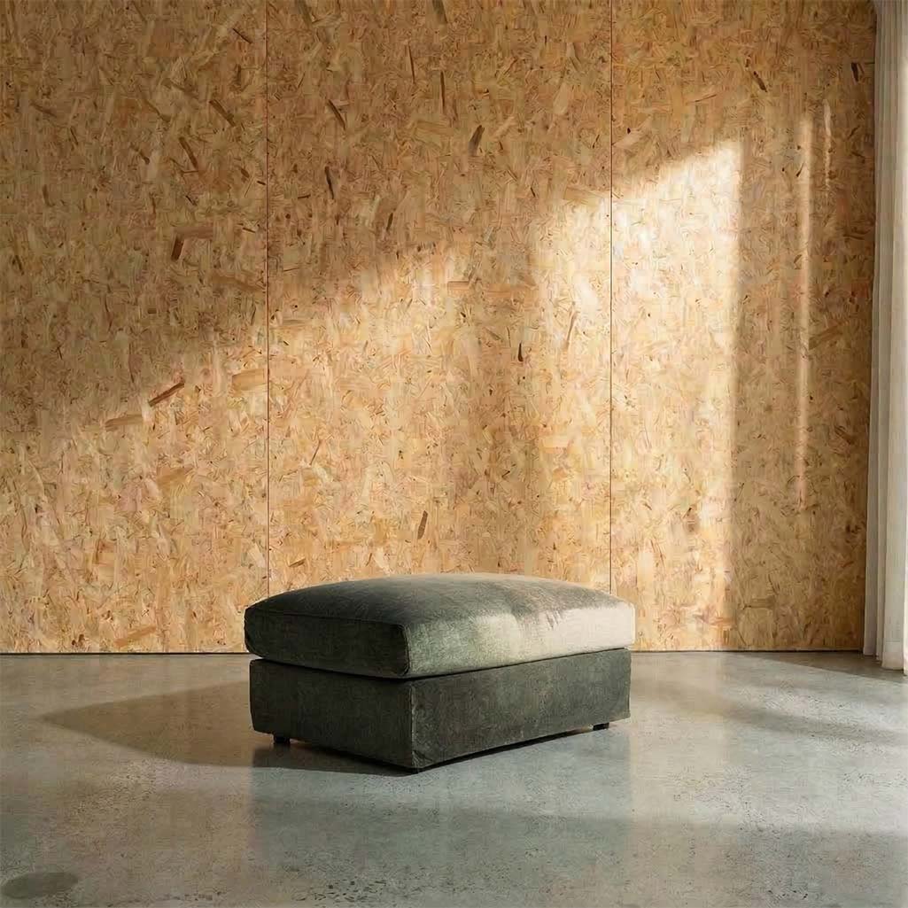 Janson Vogue Velvet Large Ottoman