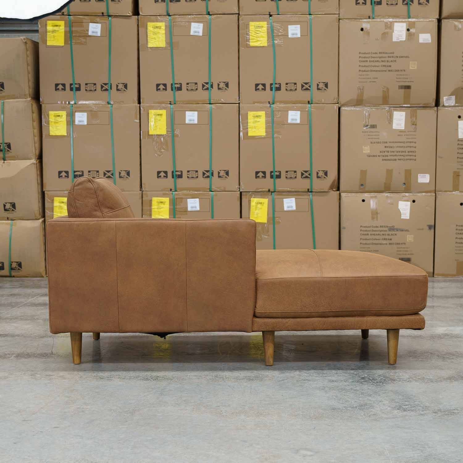 Imperfect Jordie 70 Left Arm Chaise in Brumby Natural
