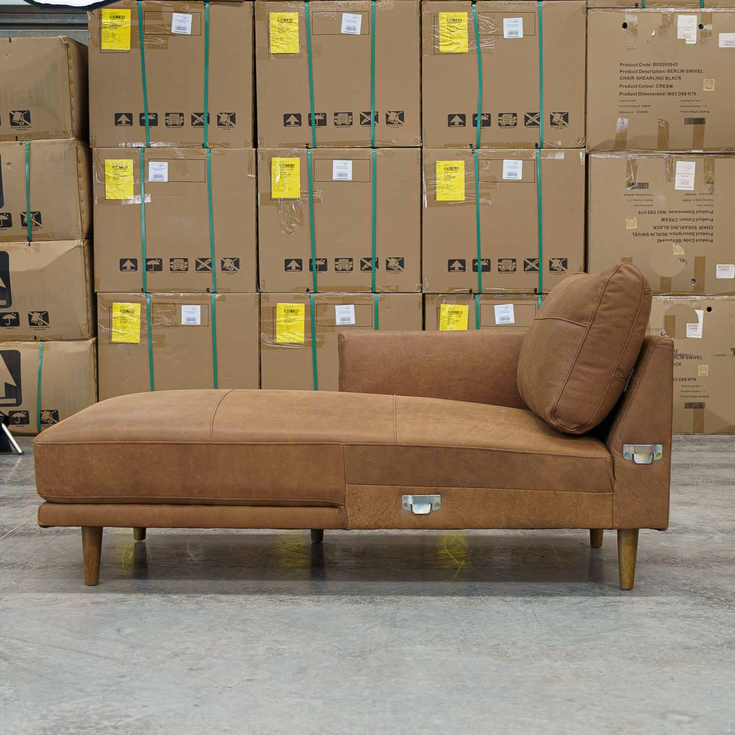 Imperfect Jordie 70 Left Arm Chaise in Brumby Natural