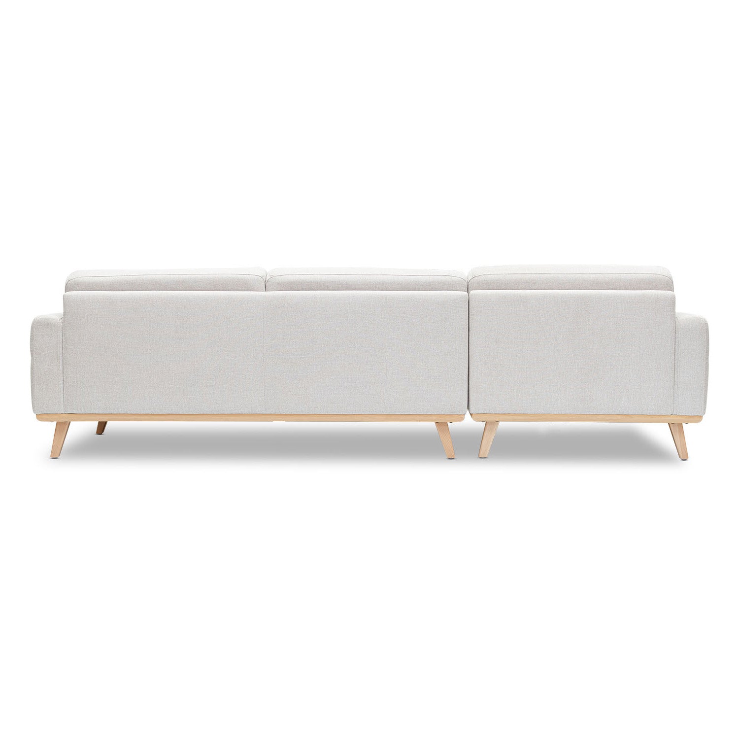 Kate Fabric Left Side Facing Chaise Lounge in Delta Linen Online Warehouse Sale