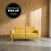 Kate Fabric 2 Seat Sofa
