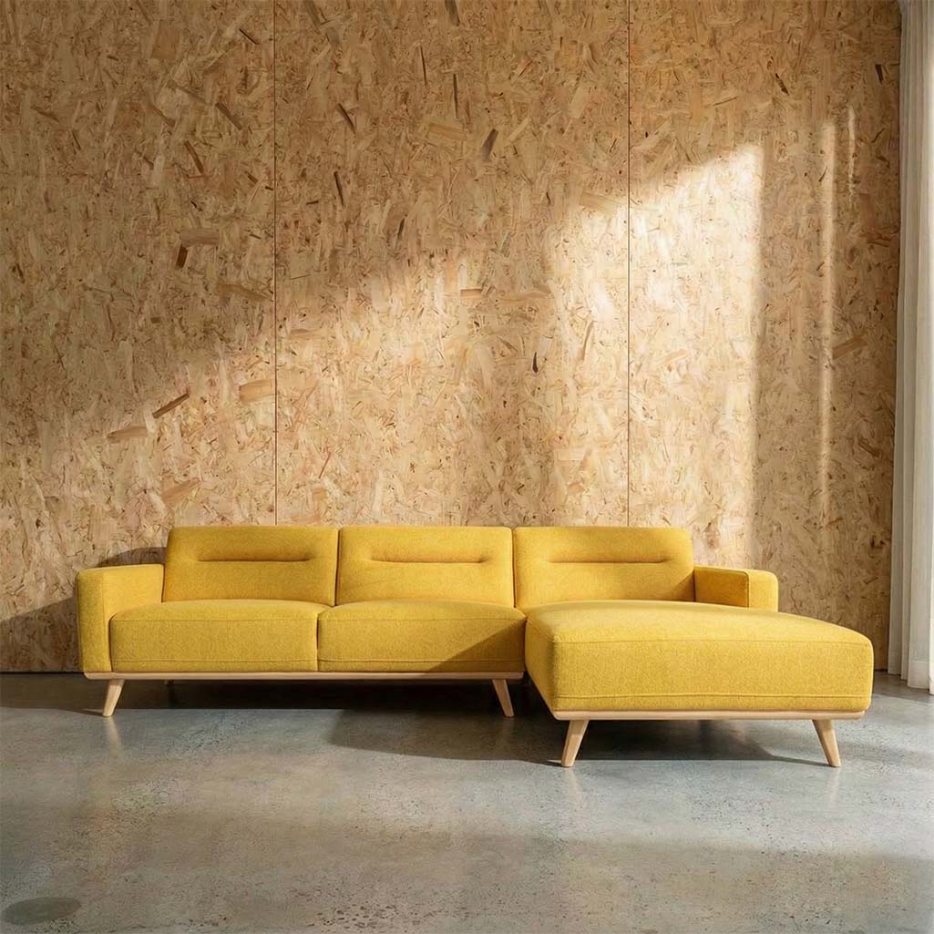Kate Fabric Right Side Facing Chaise Lounge