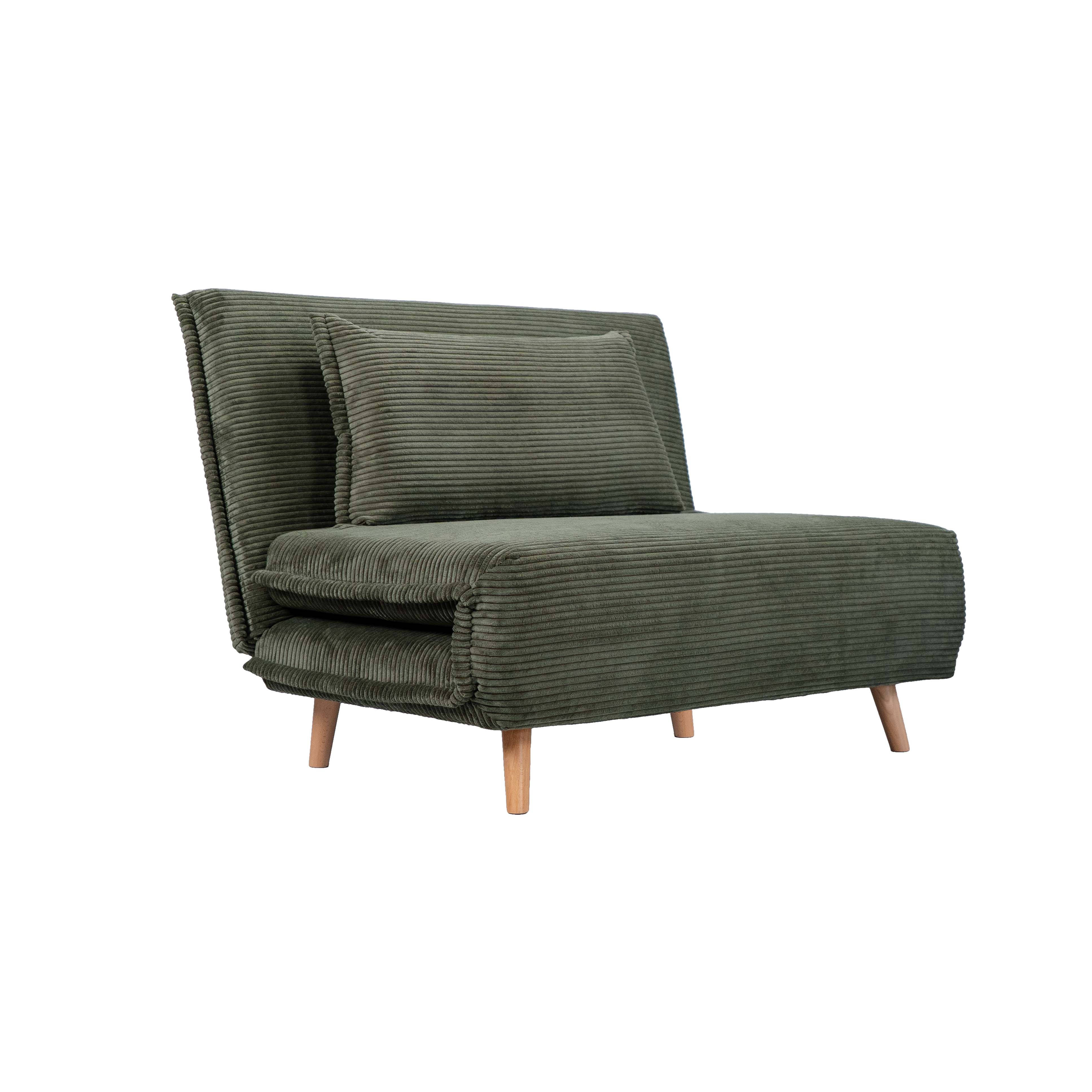 Leonard Corduroy 1.5 Seat Sofa Bed