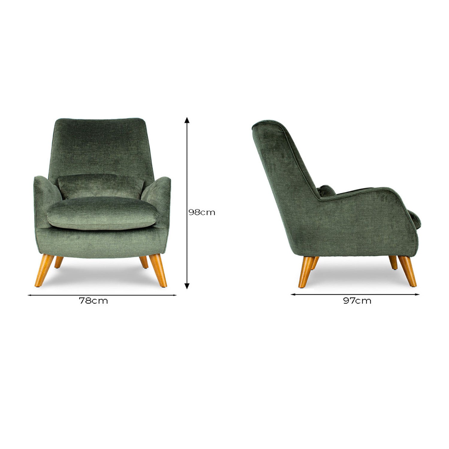 Lunar Vogue Velvet Chair