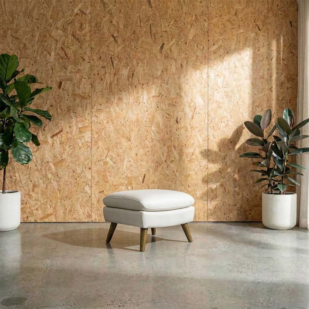 Lunar Leather Ottoman