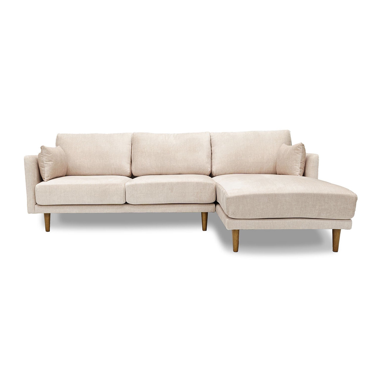 Marie Vogue Velvet Right Side Facing Chaise Lounge