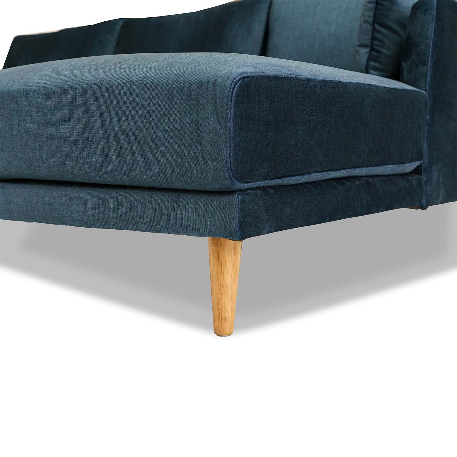 Marie Vogue Velvet Right Side Facing Chaise Lounge