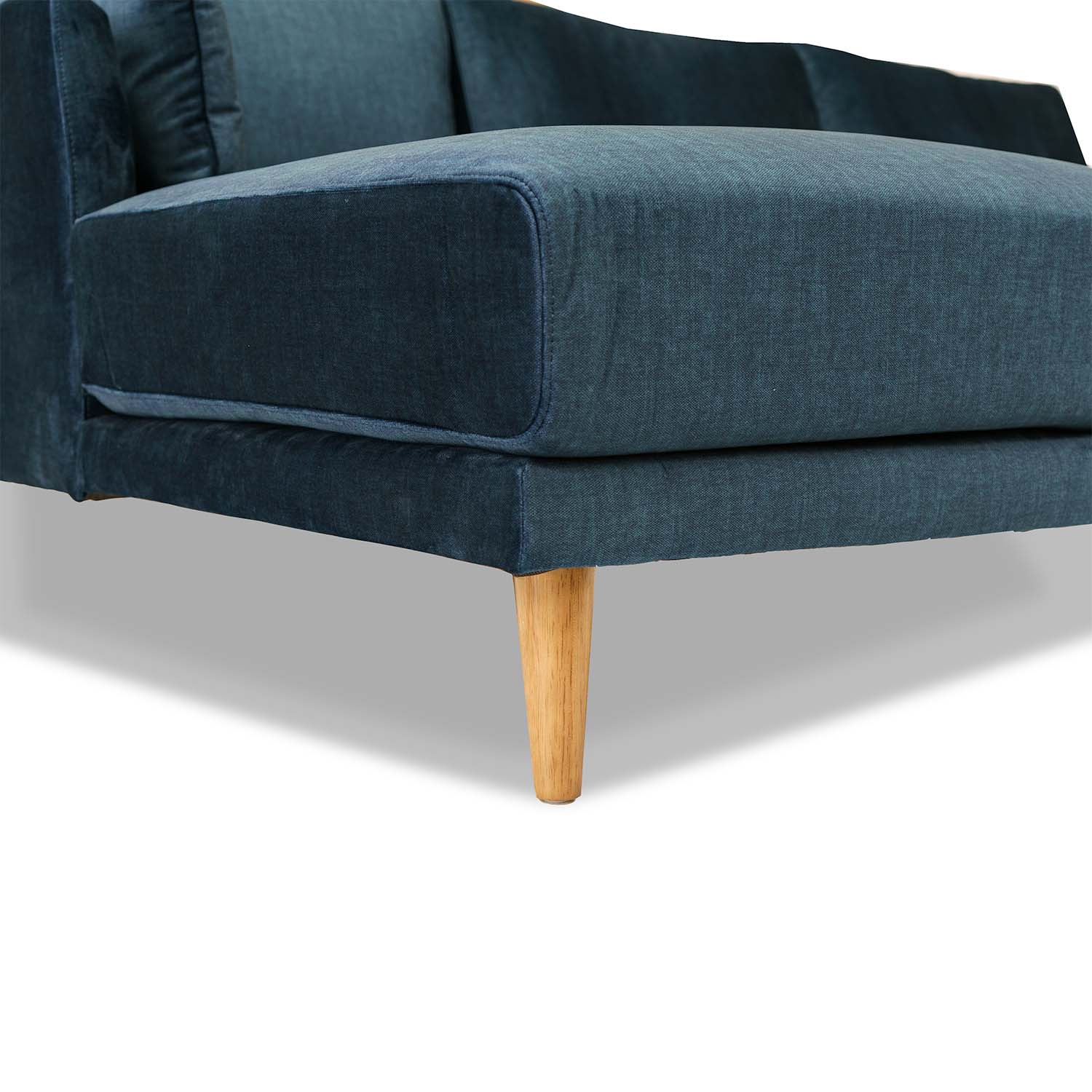 Marie Vogue Velvet Left Side Facing Chaise Lounge