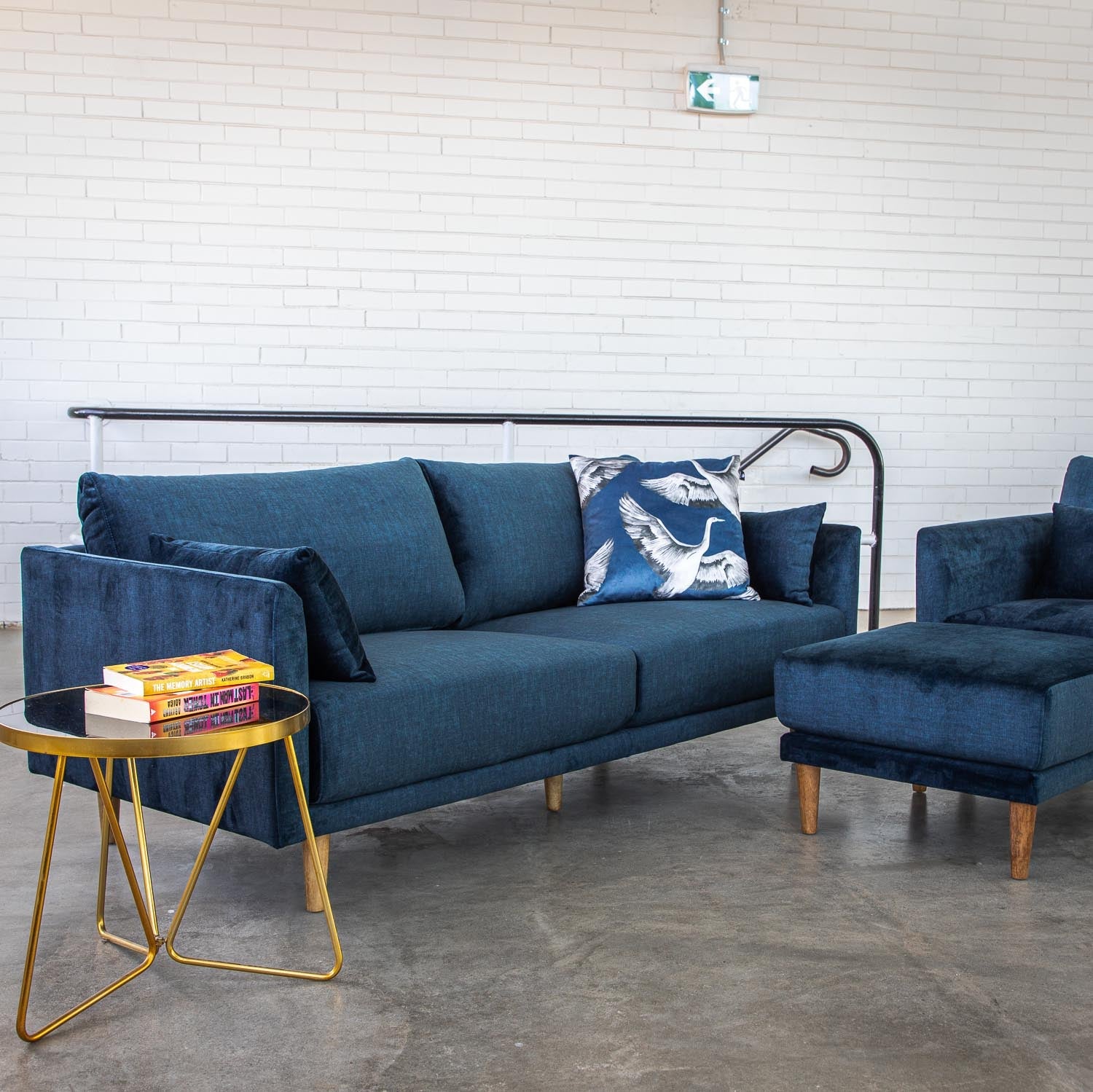 Marie Vogue Velvet 3 Seat Sofa