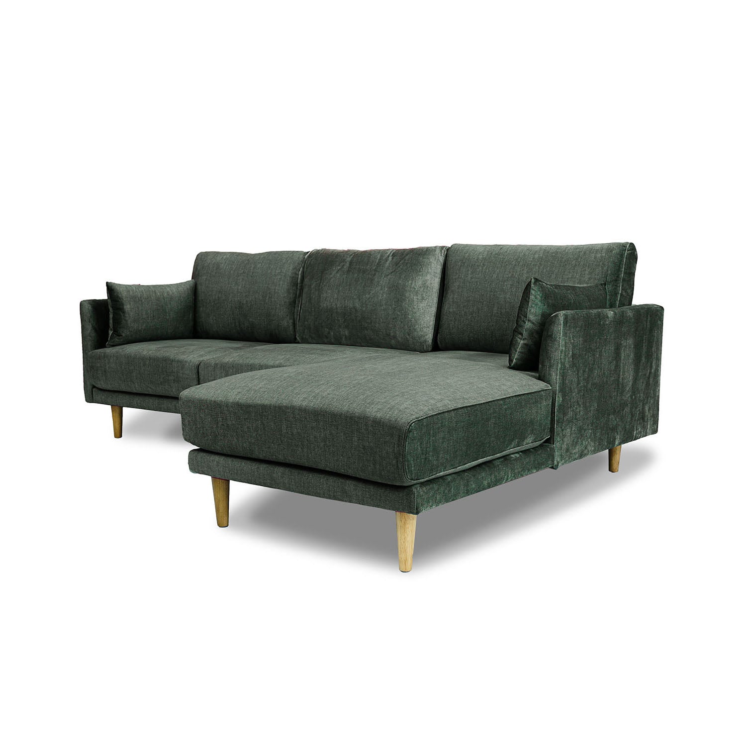 Marie Vogue Velvet Left Side Facing Chaise Lounge
