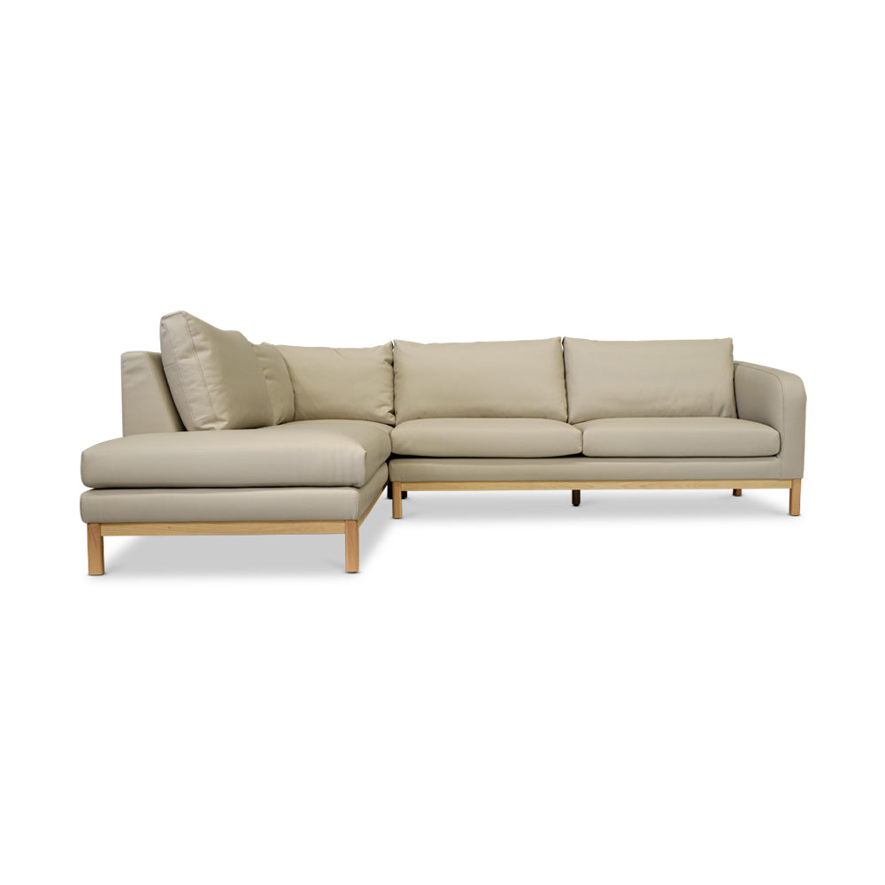 Marlowe Leather Left Side Facing Chaise Lounge