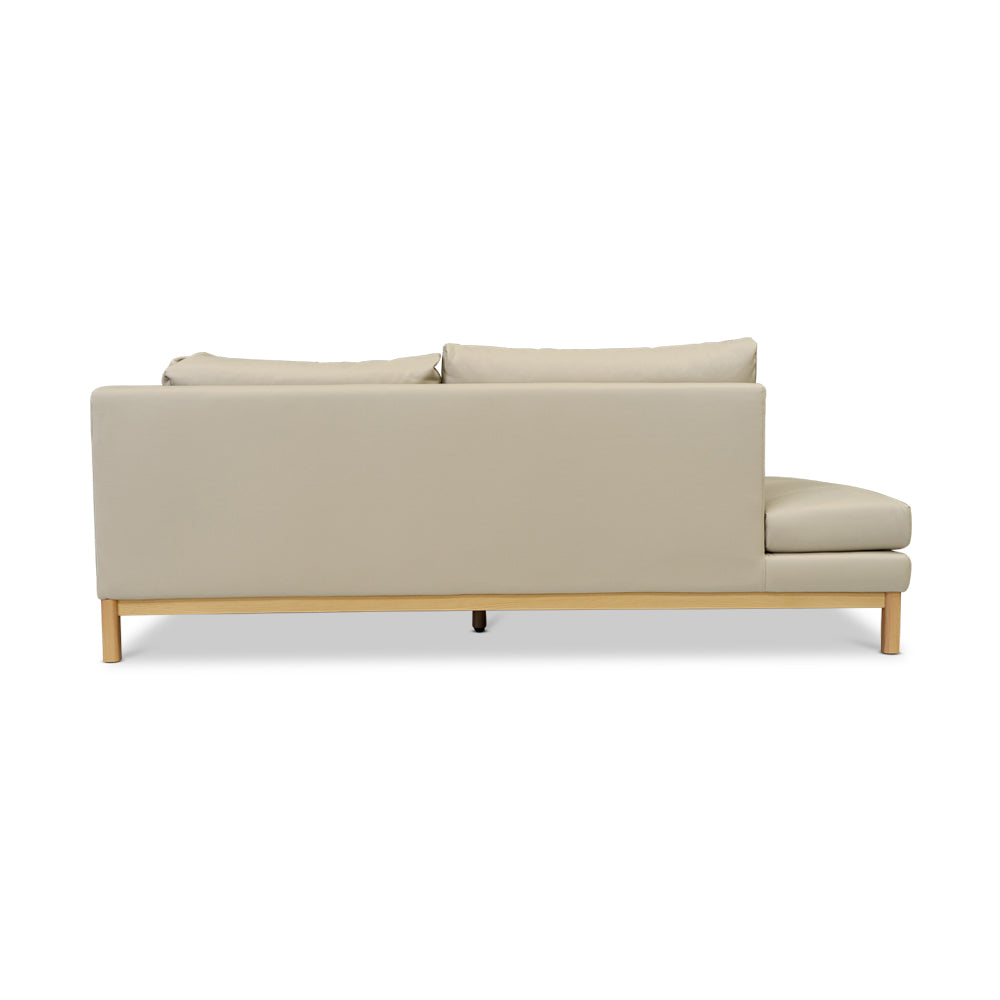Marlowe Vegan Leather Left Side Facing Chaise Lounge