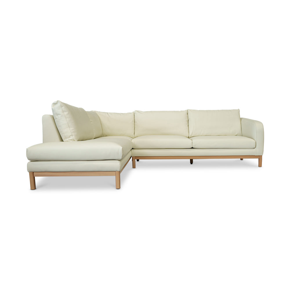 Marlowe Leather Left Side Facing Chaise Lounge