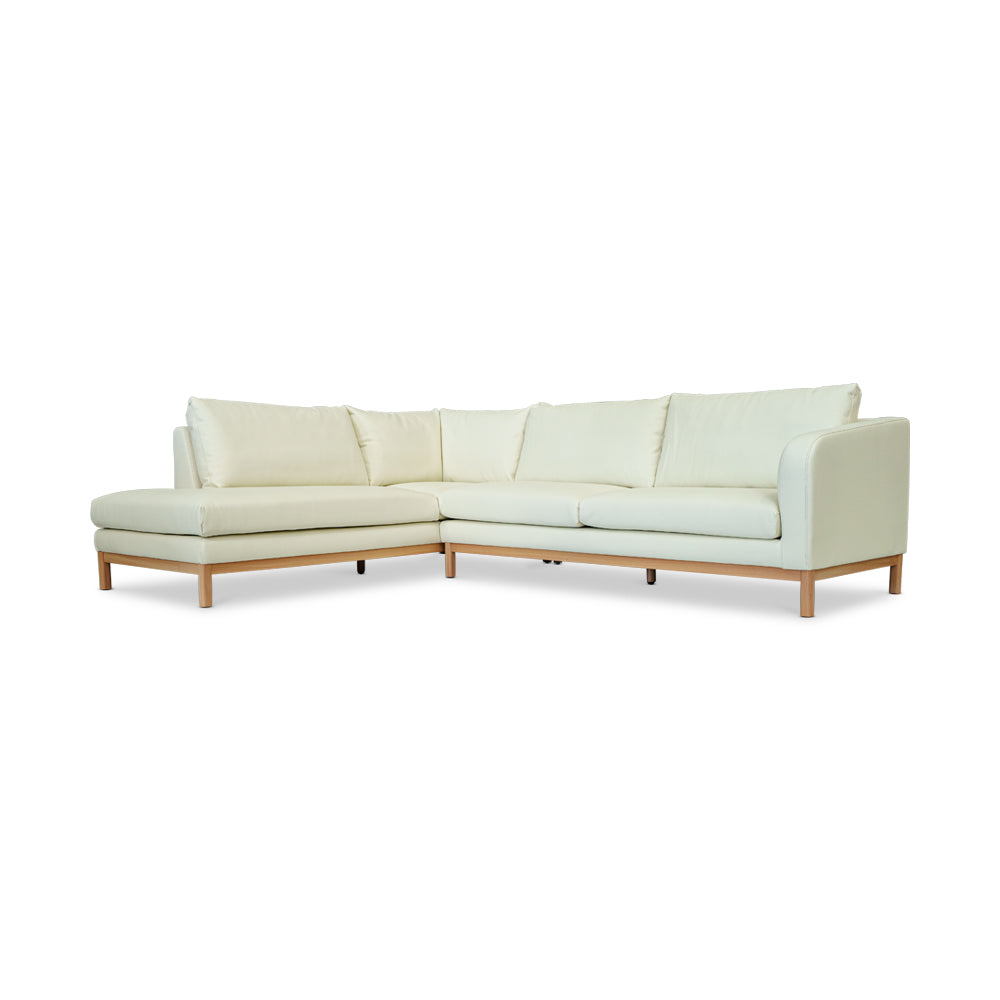 Marlowe Leather Left Side Facing Chaise Lounge