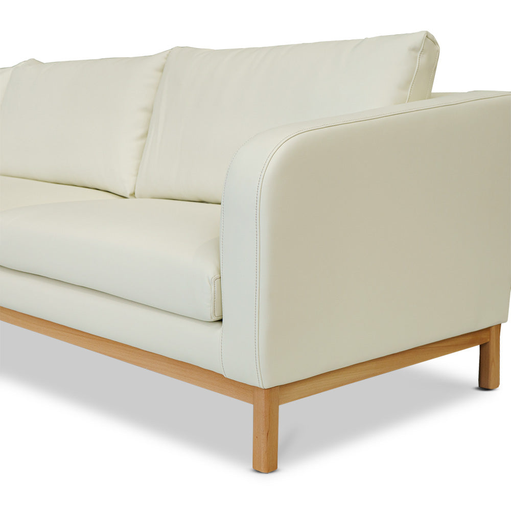 Marlowe Vegan Leather Left Side Facing Chaise Lounge