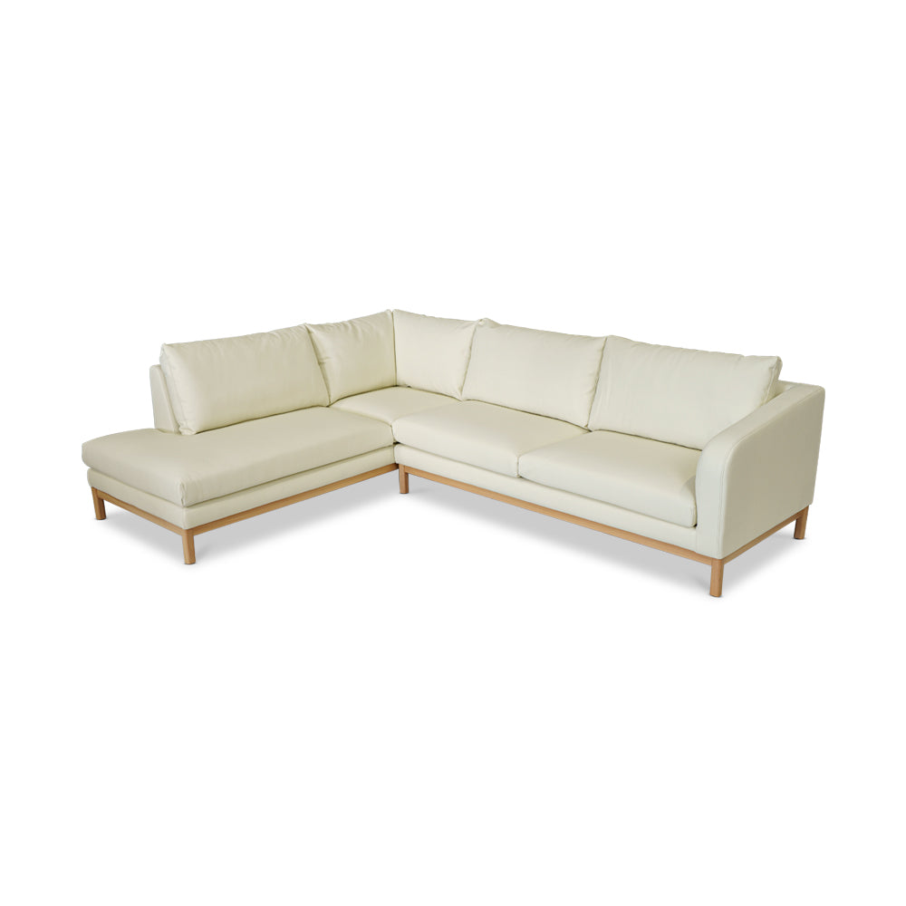 Marlowe Leather Left Side Facing Chaise Lounge