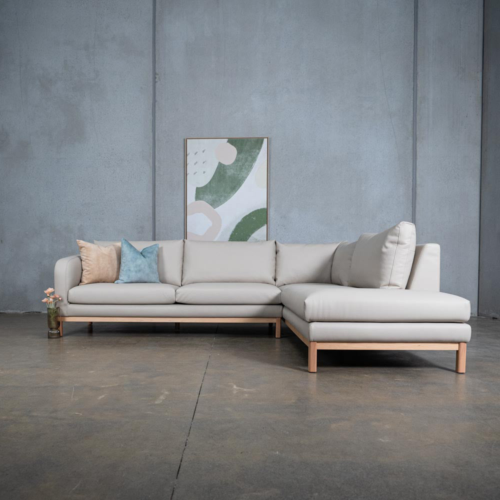 Marlowe Vegan Leather Right Side Facing Chaise Lounge