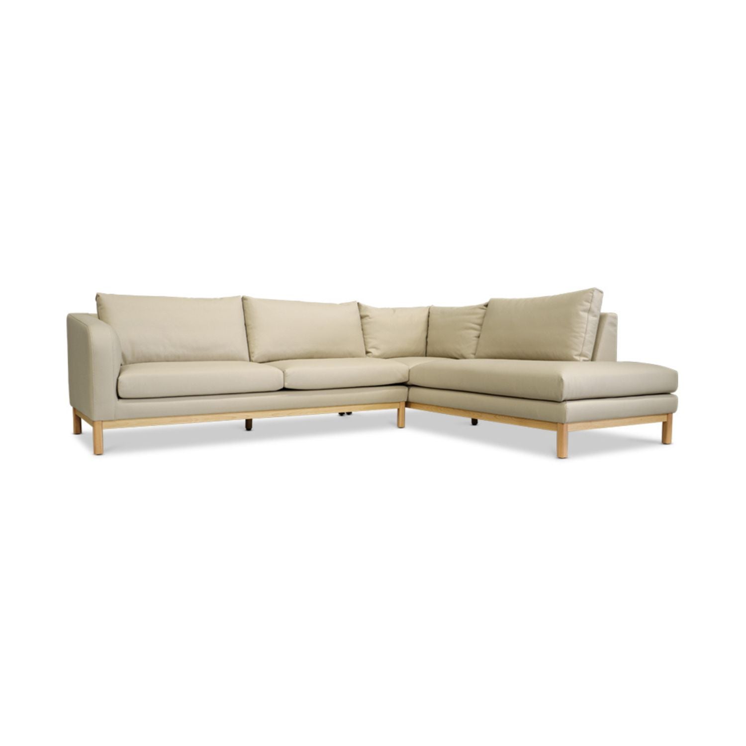 Marlowe Vegan Leather Right Side Facing Chaise Lounge