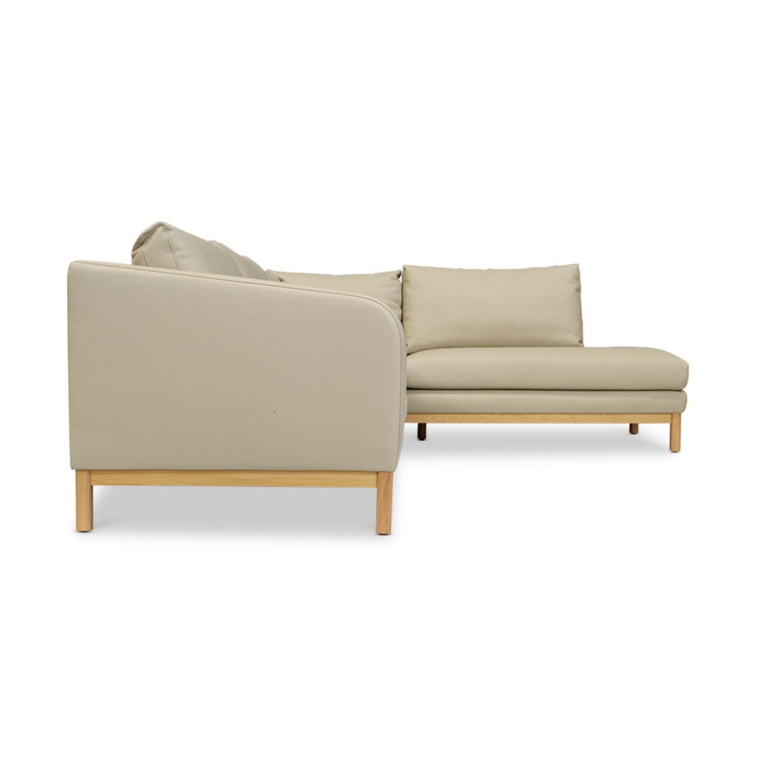 Marlowe Leather Right Side Facing Chaise Lounge