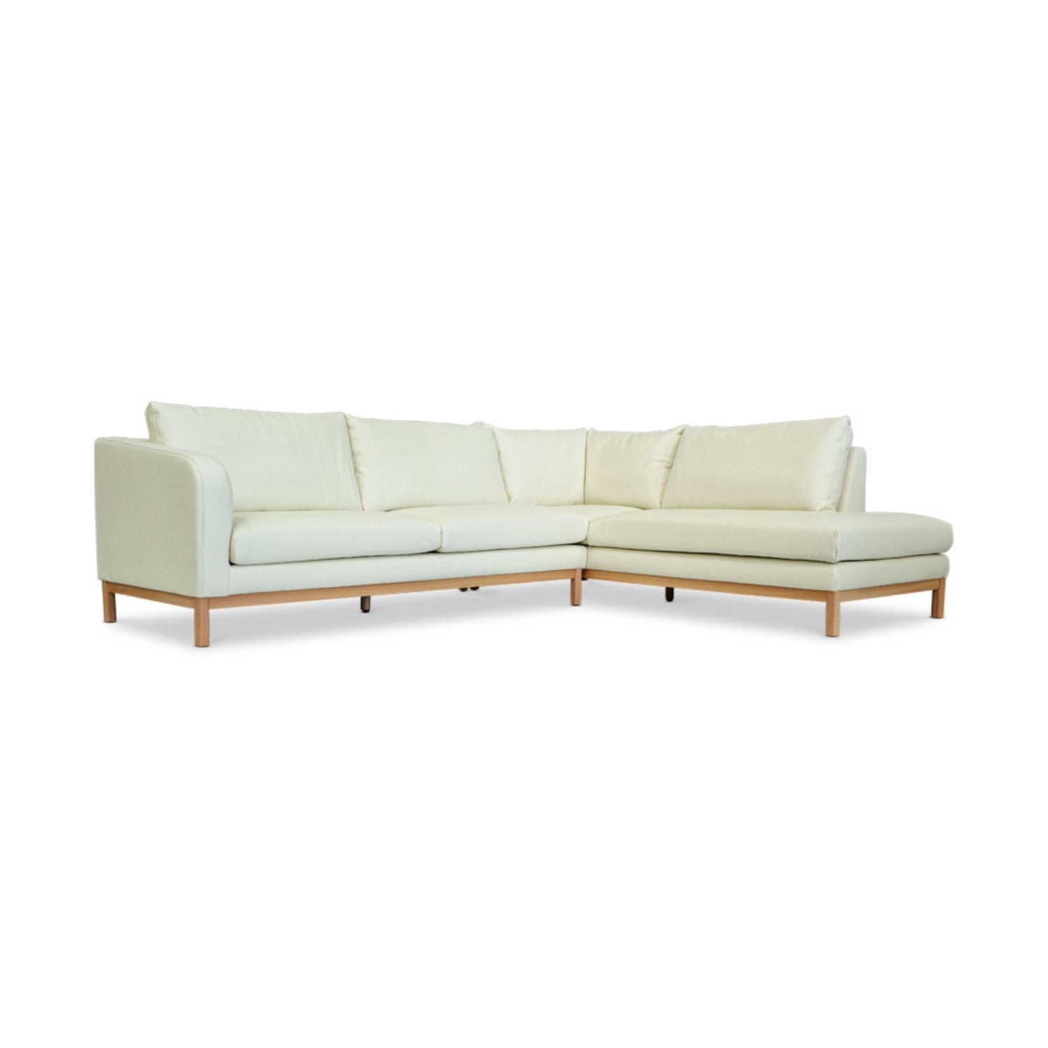 Marlowe Vegan Leather Right Side Facing Chaise Lounge