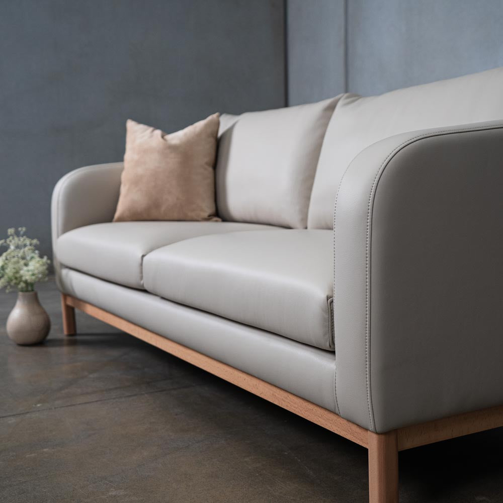 Marlowe Vegan Leather 3 Seat Sofa