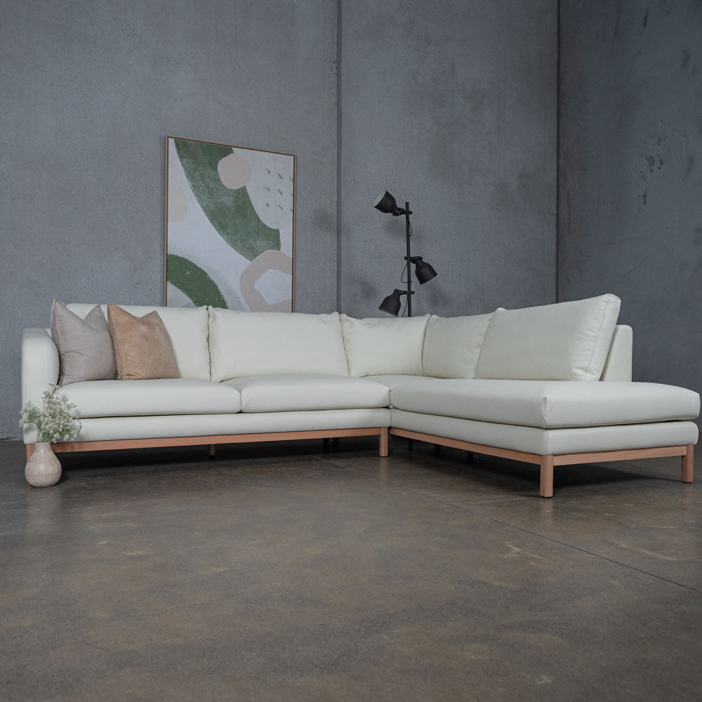 Marlowe Vegan Leather Right Side Facing Chaise Lounge