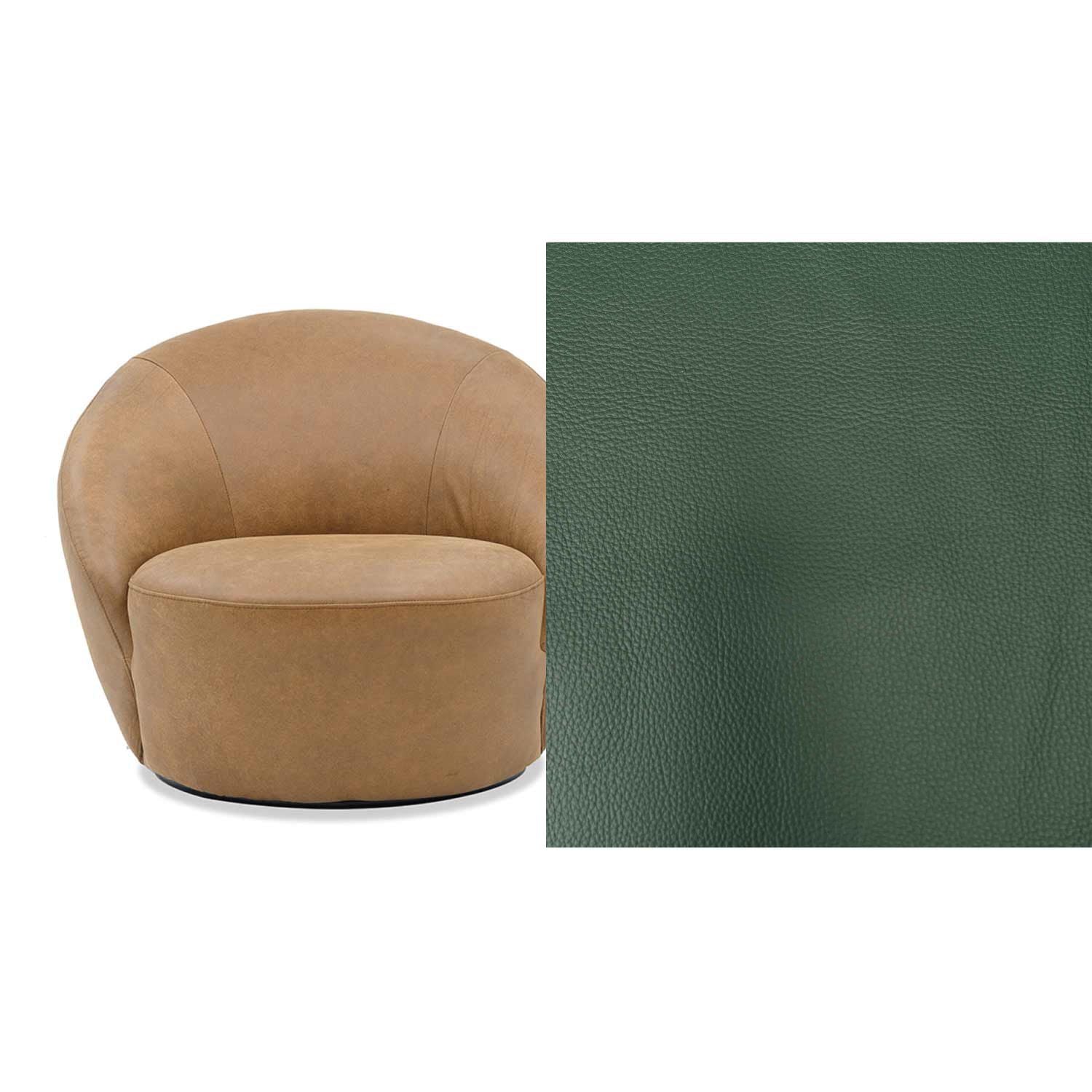 Daisy Leather Swivel Chair