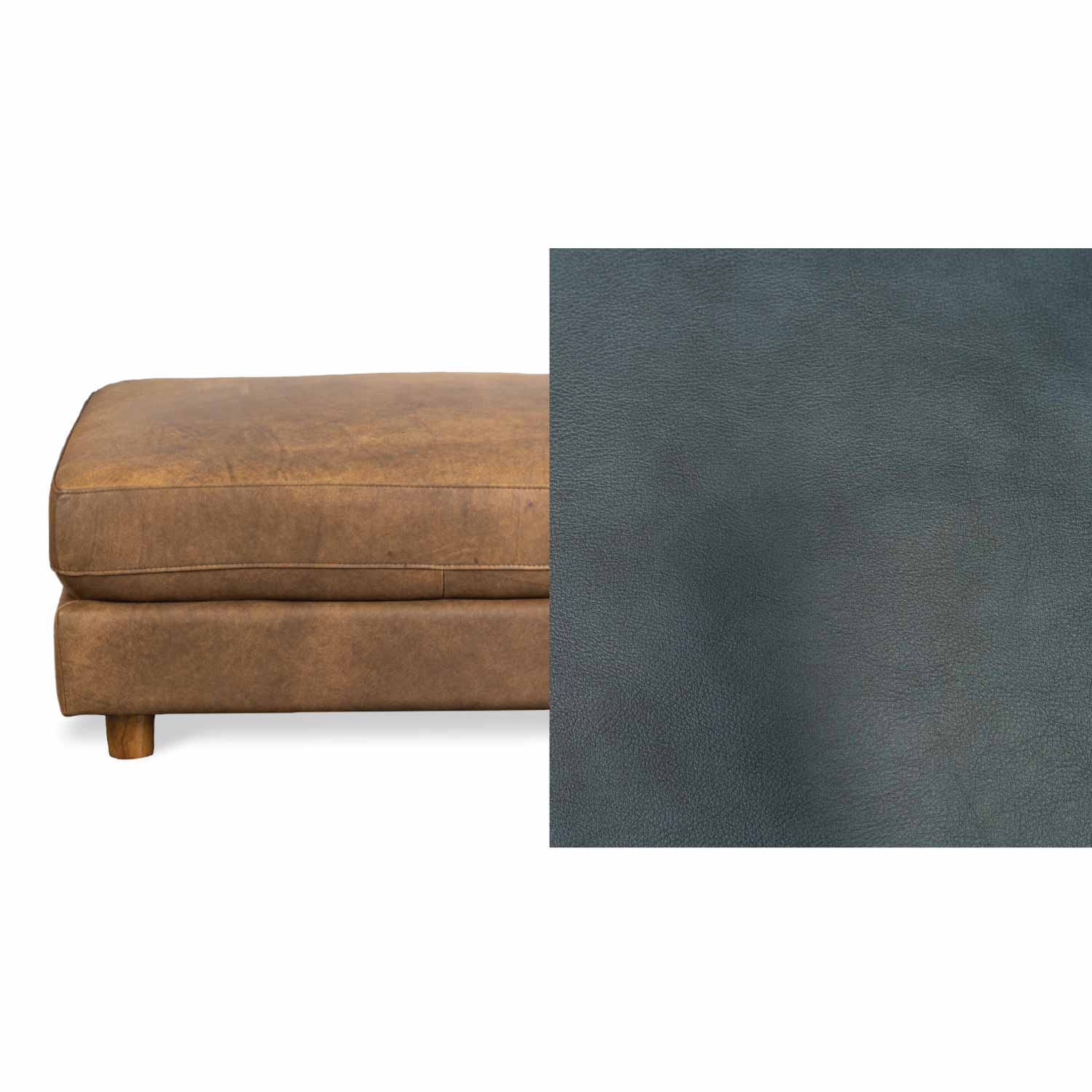 Barcelona Leather Ottoman