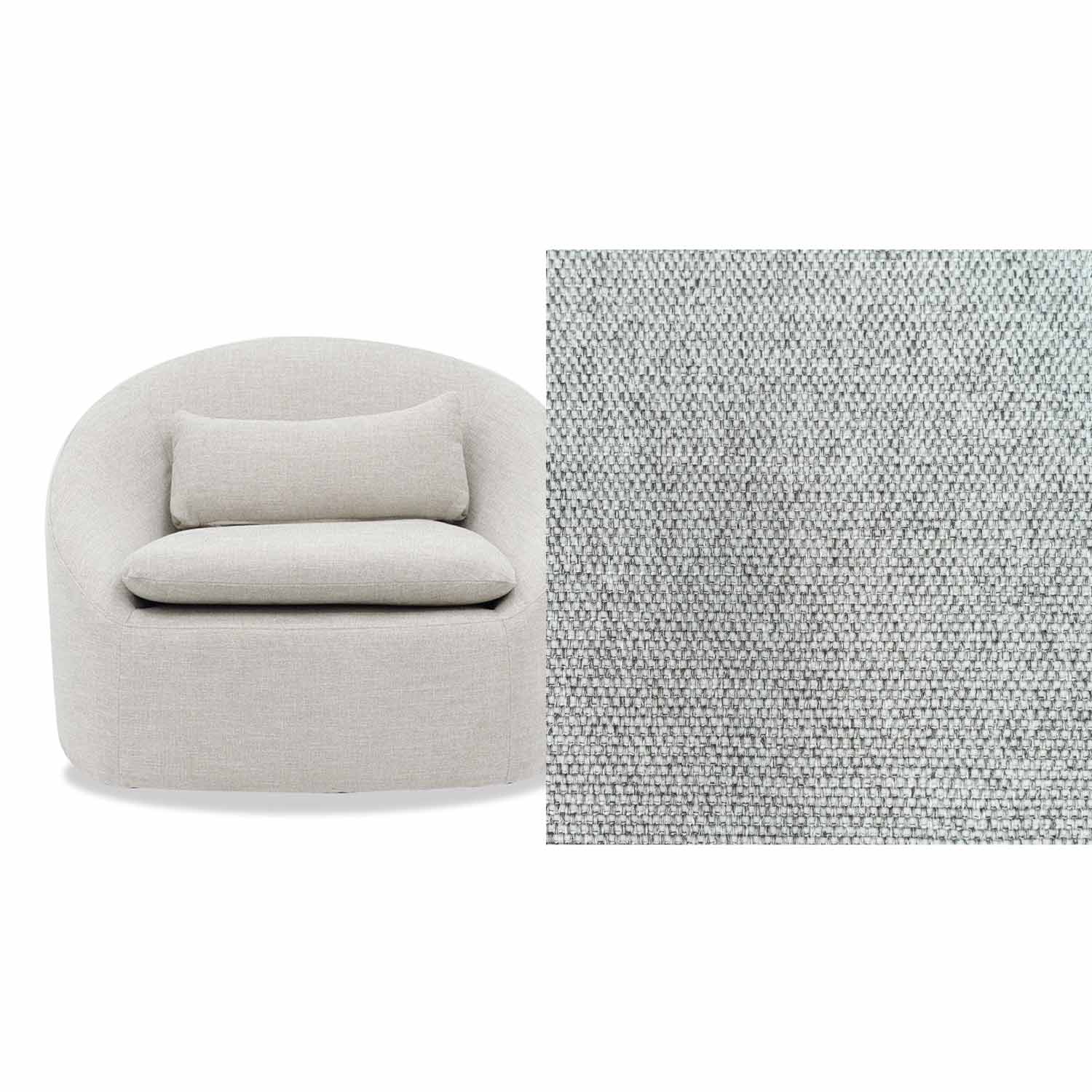 Ella Fabric Swivel Chair