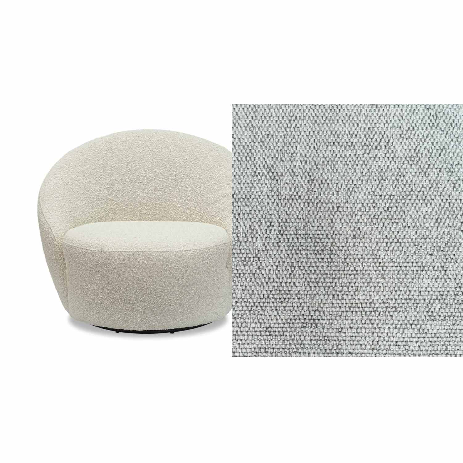 Daisy Fabric Swivel Chair