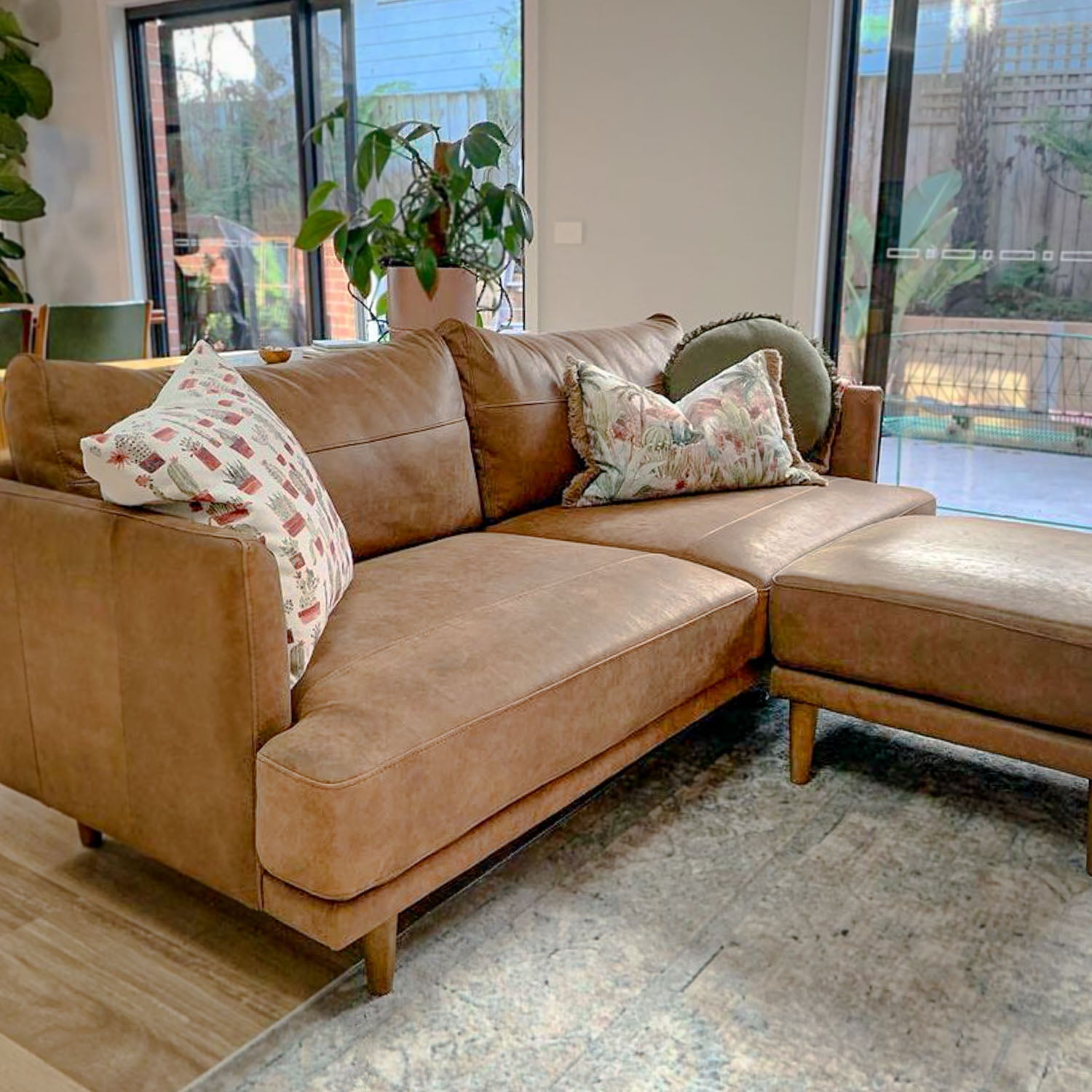 Ruby Leather 2 Seat Sofa