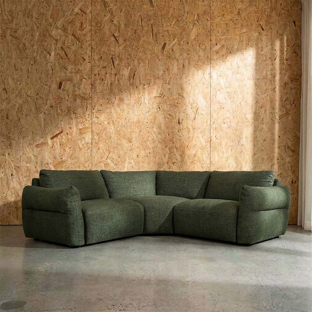 Saxon Fabric 1.5 Seat LAF + Wedge Corner + 1.5 Seat RAF